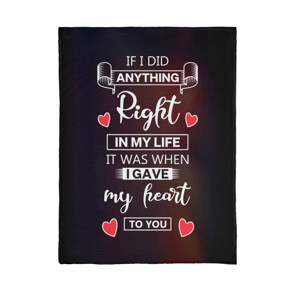 Love - If I did anything - Mink Fleece Blanket