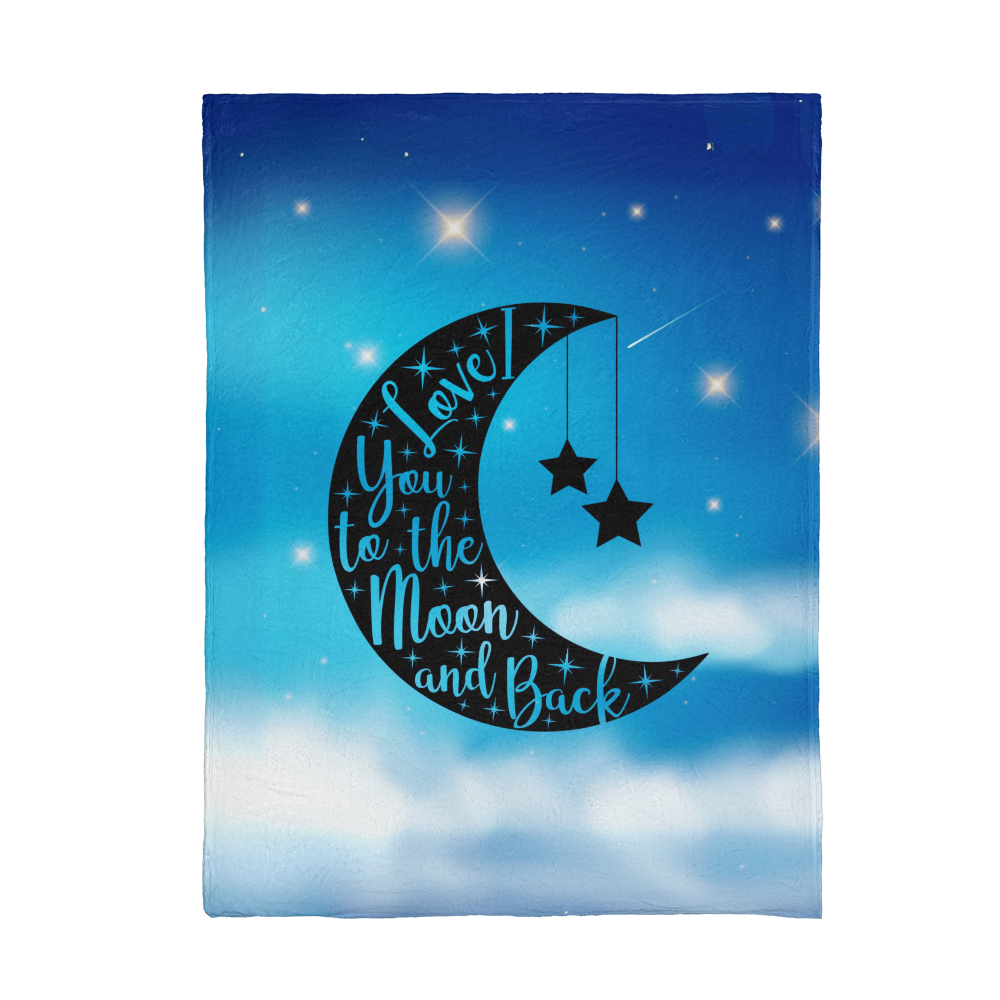Love - To the moon and back - Mink Fleece Blanket