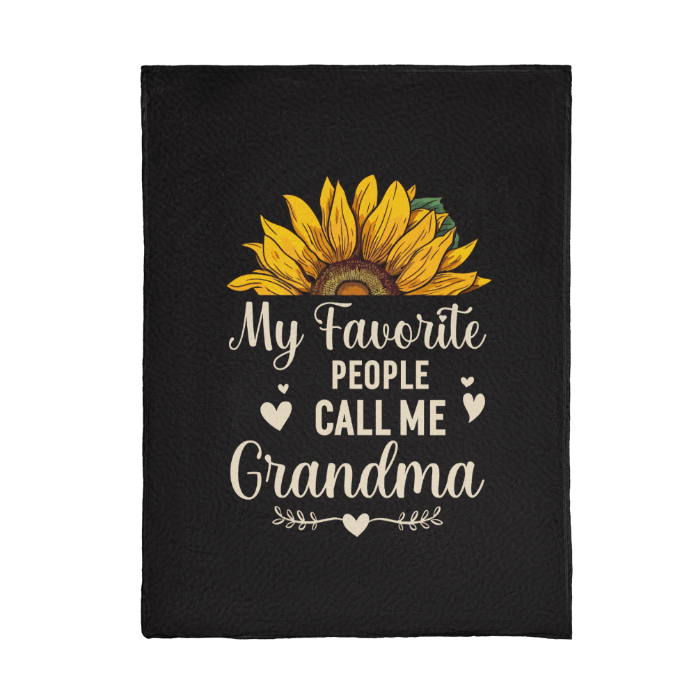 Grandma - My favorite people - Mink Fleece Blanket