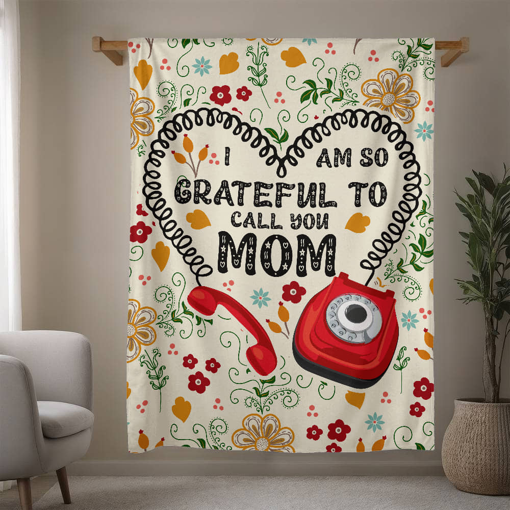 Mom - I am grateful - Mink Fleece Blanket