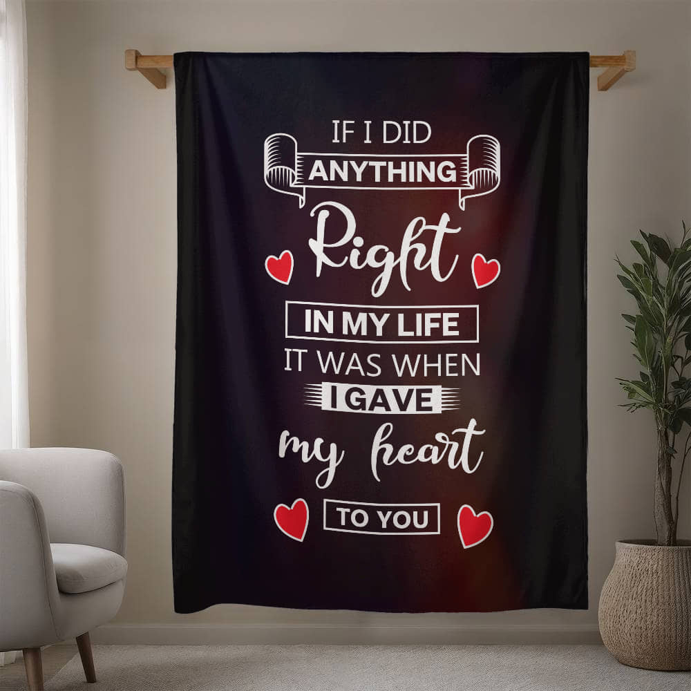 Love - If I did anything - Mink Fleece Blanket
