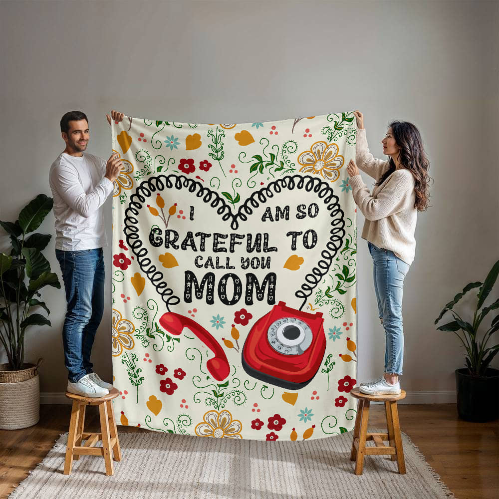 Mom - I am grateful - Mink Fleece Blanket