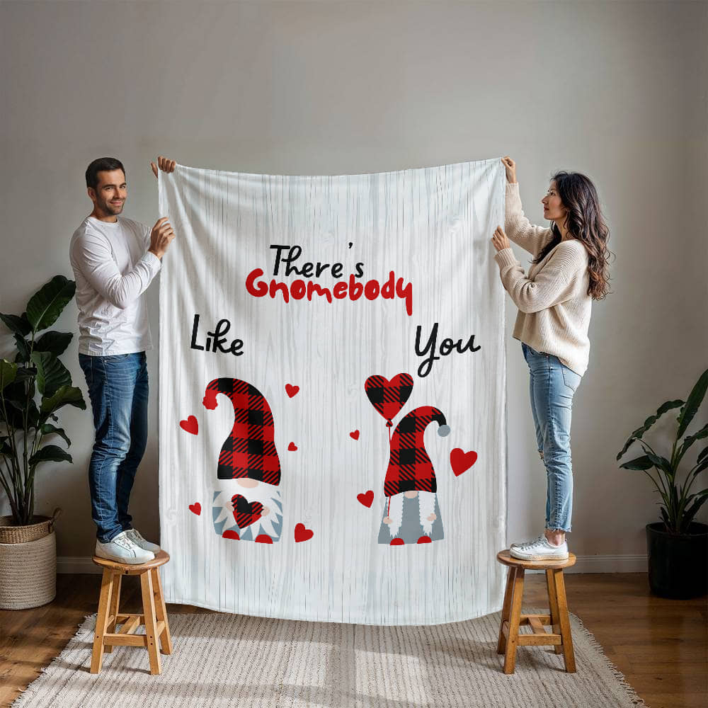 Gnome - There's Gnomebody - Mink Fleece Blanket