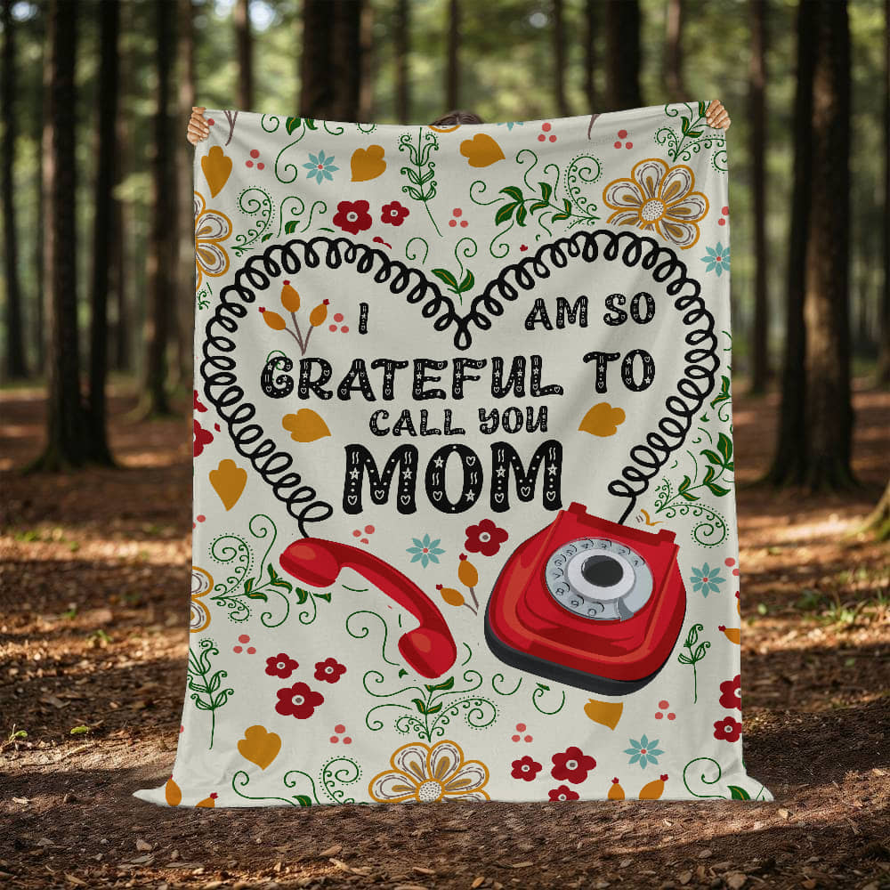 Mom - I am grateful - Mink Fleece Blanket