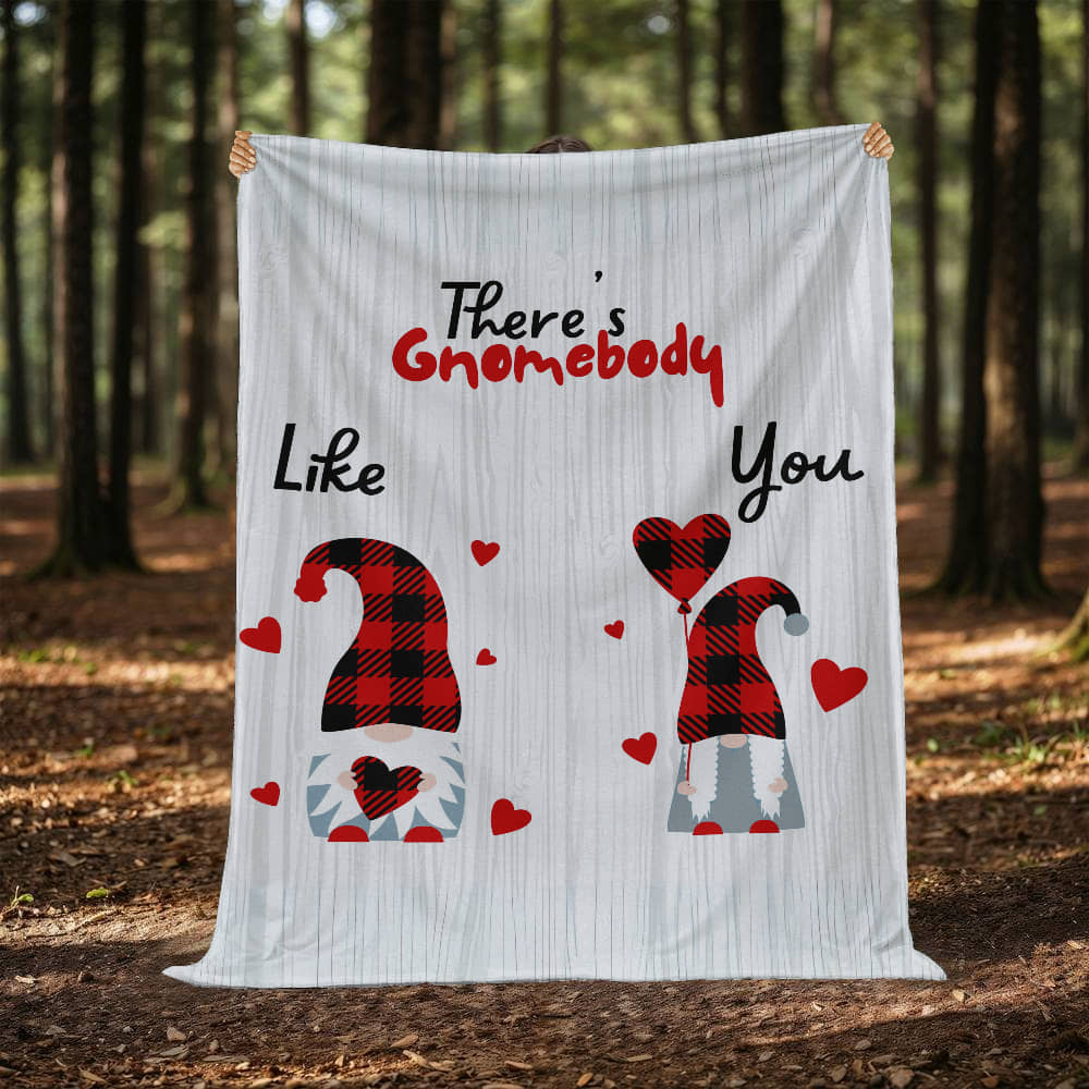Gnome - There's Gnomebody - Mink Fleece Blanket