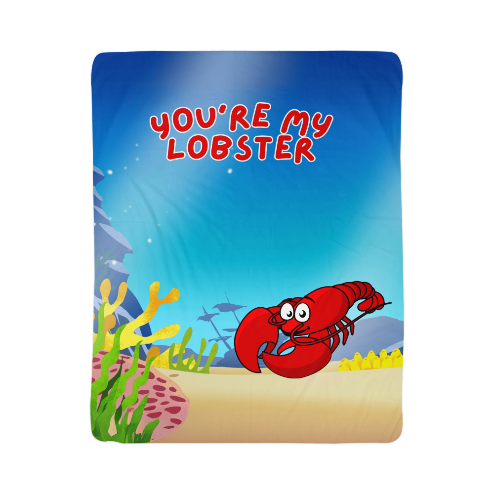 Love - You're my lobster - Sherpa Fleece Blanket