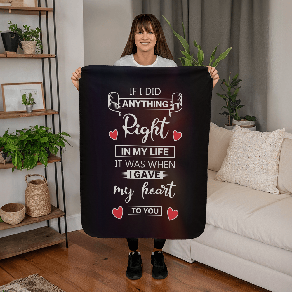 Love - If I did anything - Sherpa Fleece Blanket