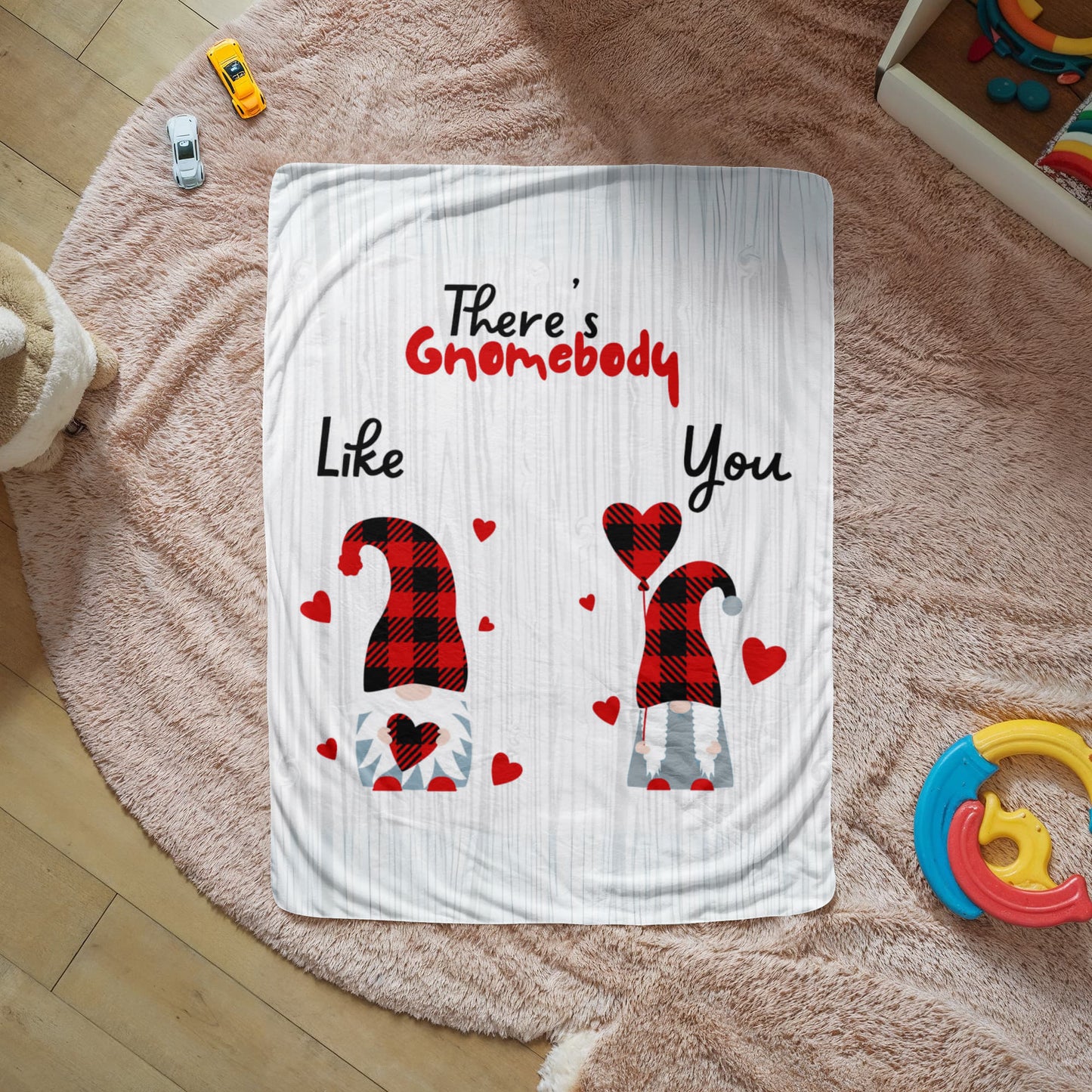 Gnome - There's Gnomebody - Sherpa Fleece Blanket