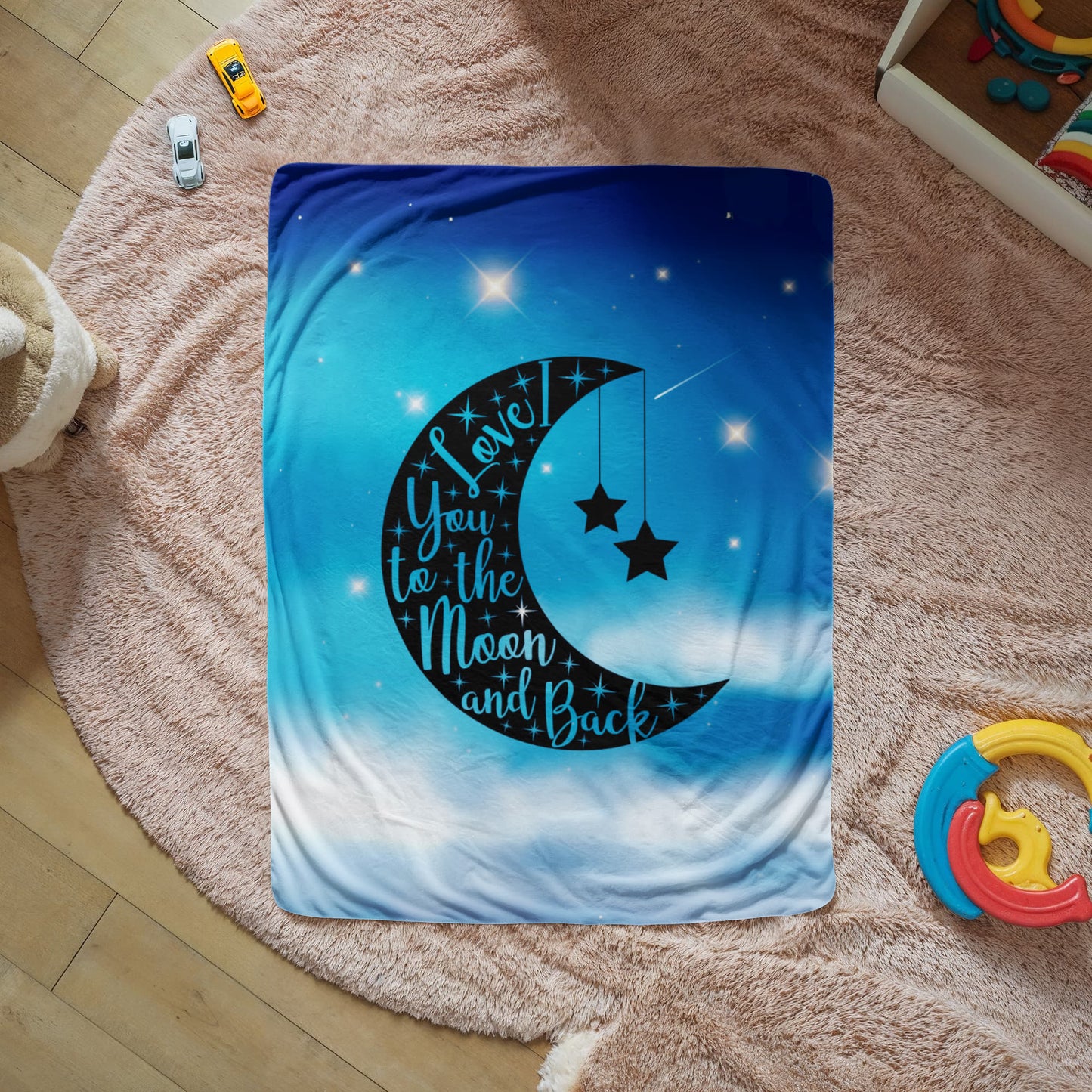 Love - To the moon and back - Sherpa Fleece Blanket