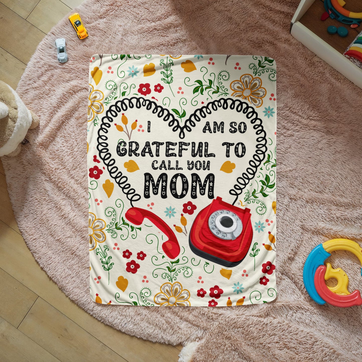 Mom - I am grateful - Sherpa Fleece Blanket