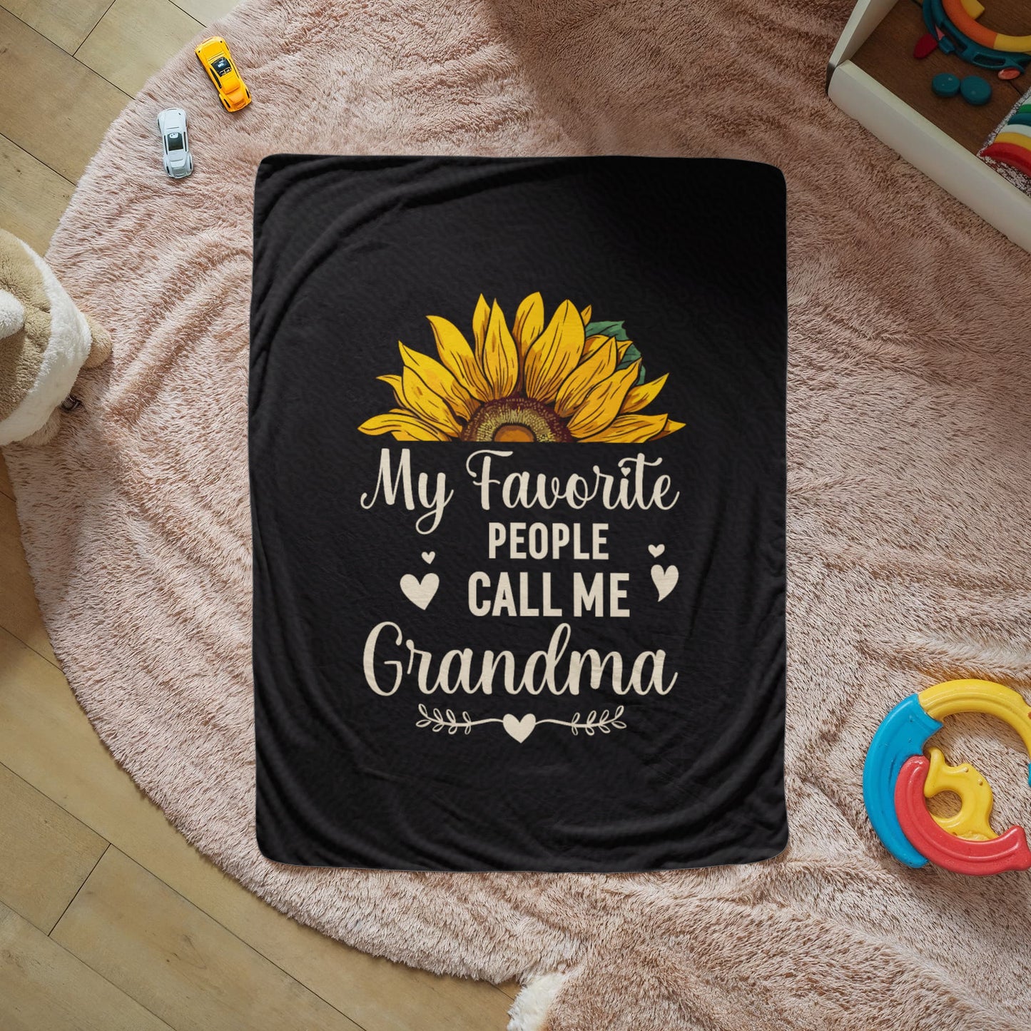 Grandma - My favorite people - Sherpa Fleece Blanket