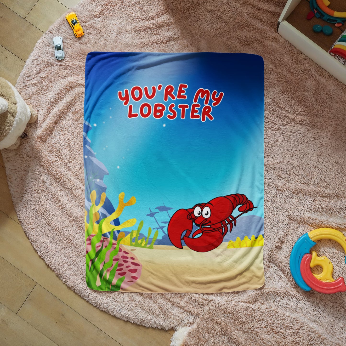 Love - You're my lobster - Sherpa Fleece Blanket
