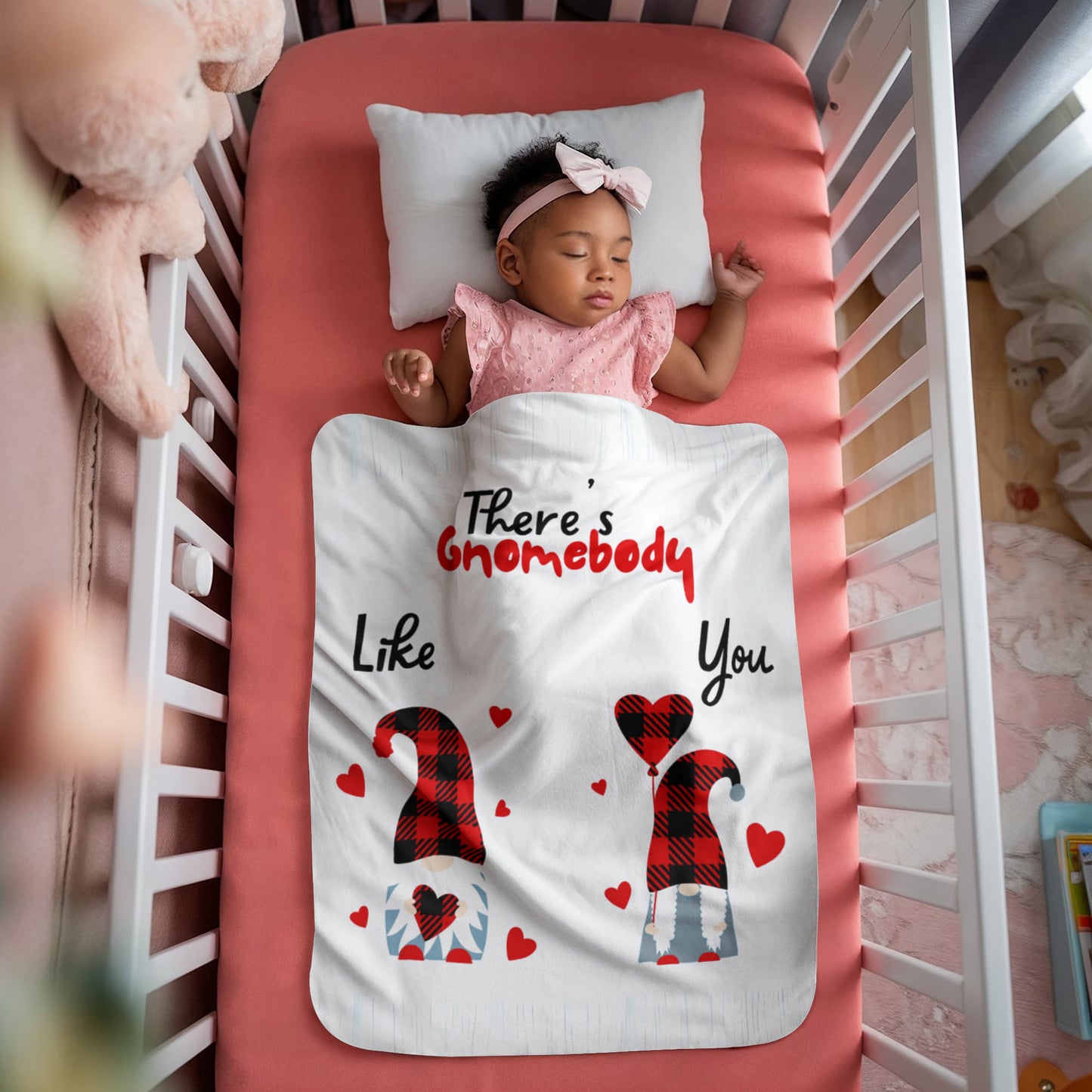 Gnome - There's Gnomebody - Sherpa Fleece Blanket