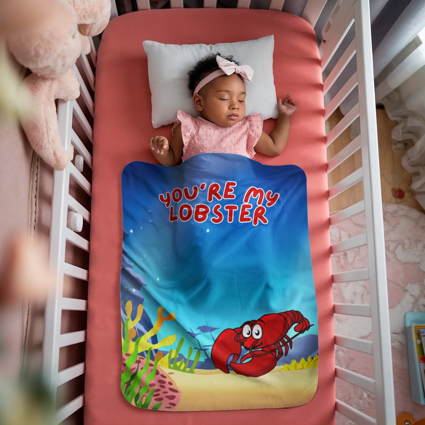 Love - You're my lobster - Sherpa Fleece Blanket
