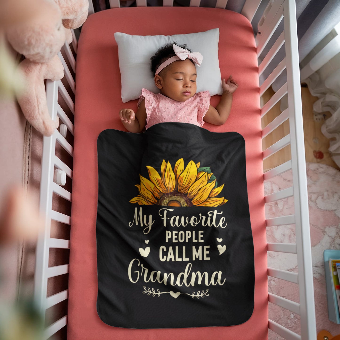 Grandma - My favorite people - Sherpa Fleece Blanket