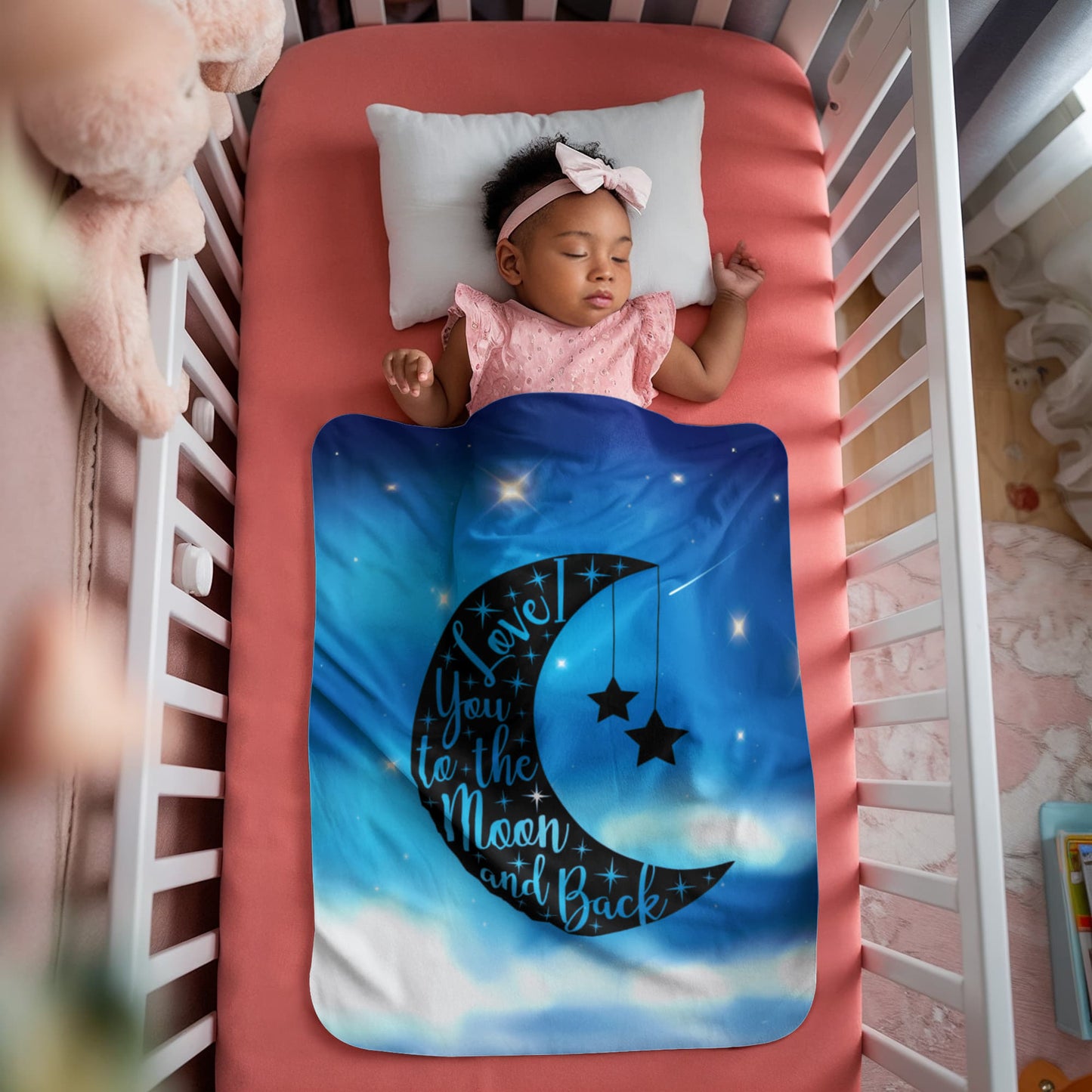Love - To the moon and back - Sherpa Fleece Blanket