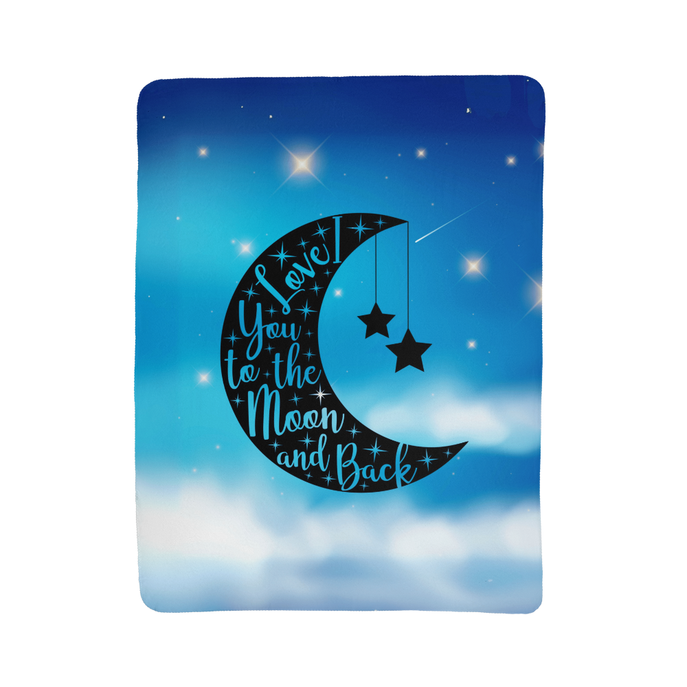 Love - To the moon and back - Sherpa Fleece Blanket