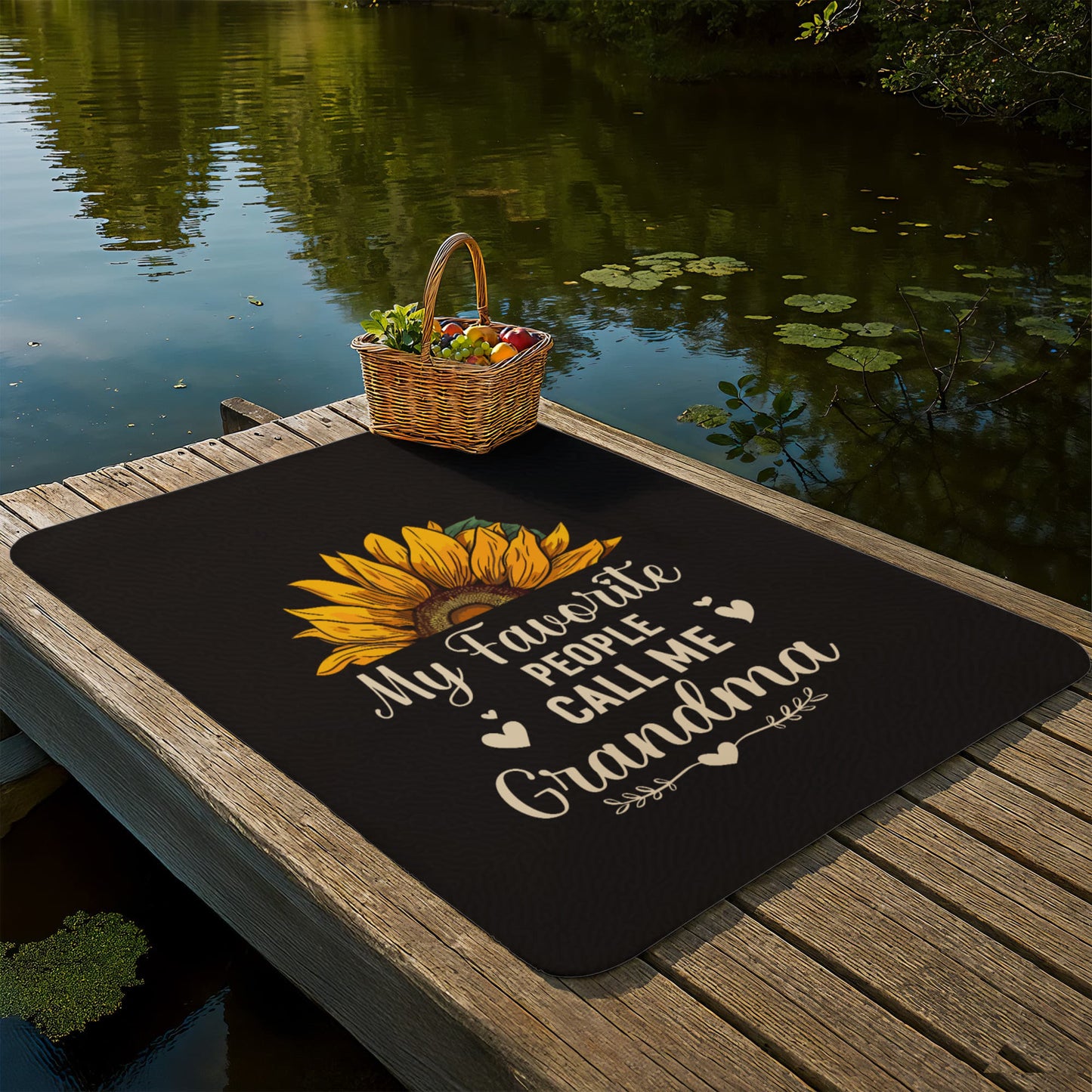 Grandma - My favorite people - Sherpa Fleece Blanket