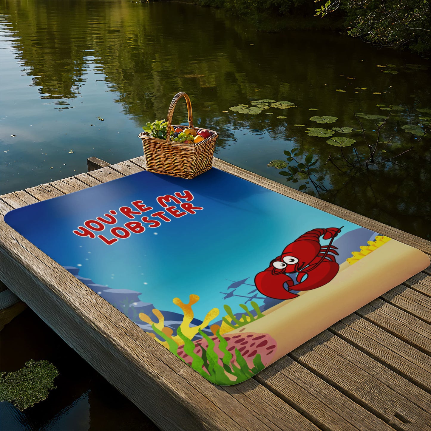 Love - You're my lobster - Sherpa Fleece Blanket