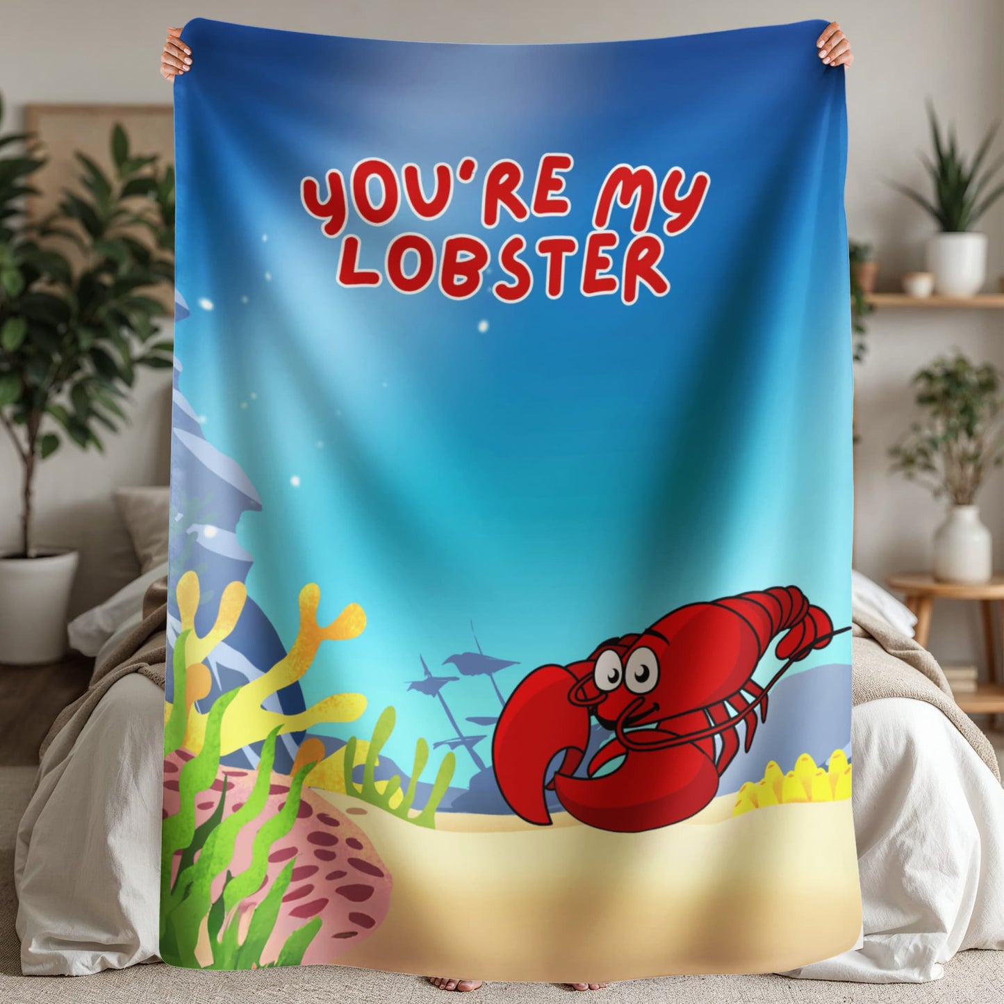 Love - You're my lobster - Sherpa Fleece Blanket