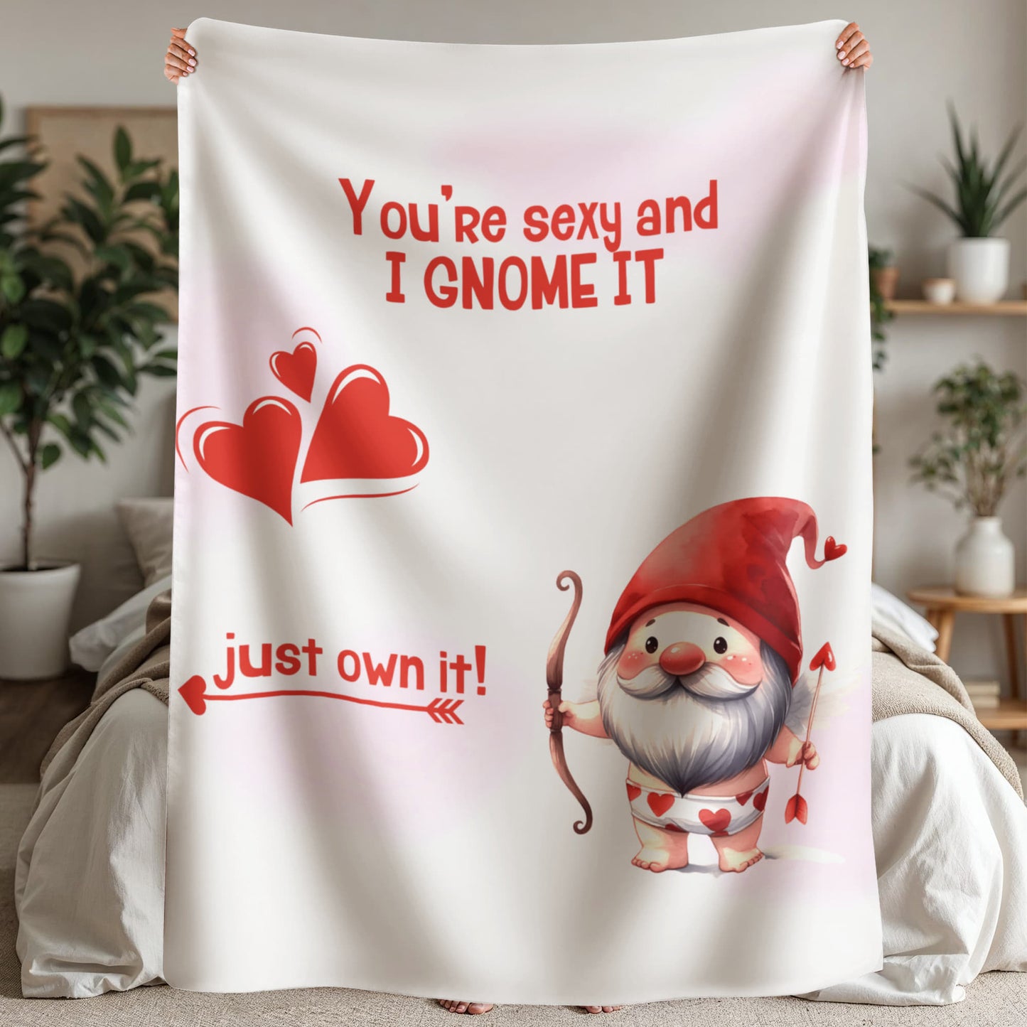 Sexy - You're sexy an I Gnome it - Sherpa Fleece Blanket