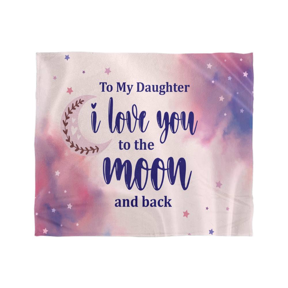 Daughter - I love you - Mink Fleece Blanket