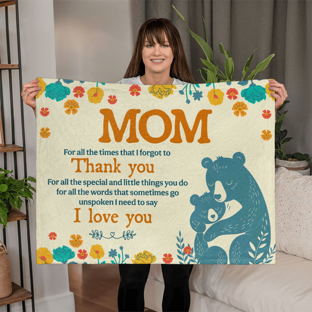 Mom - For all the times - Mink Fleece Blanket