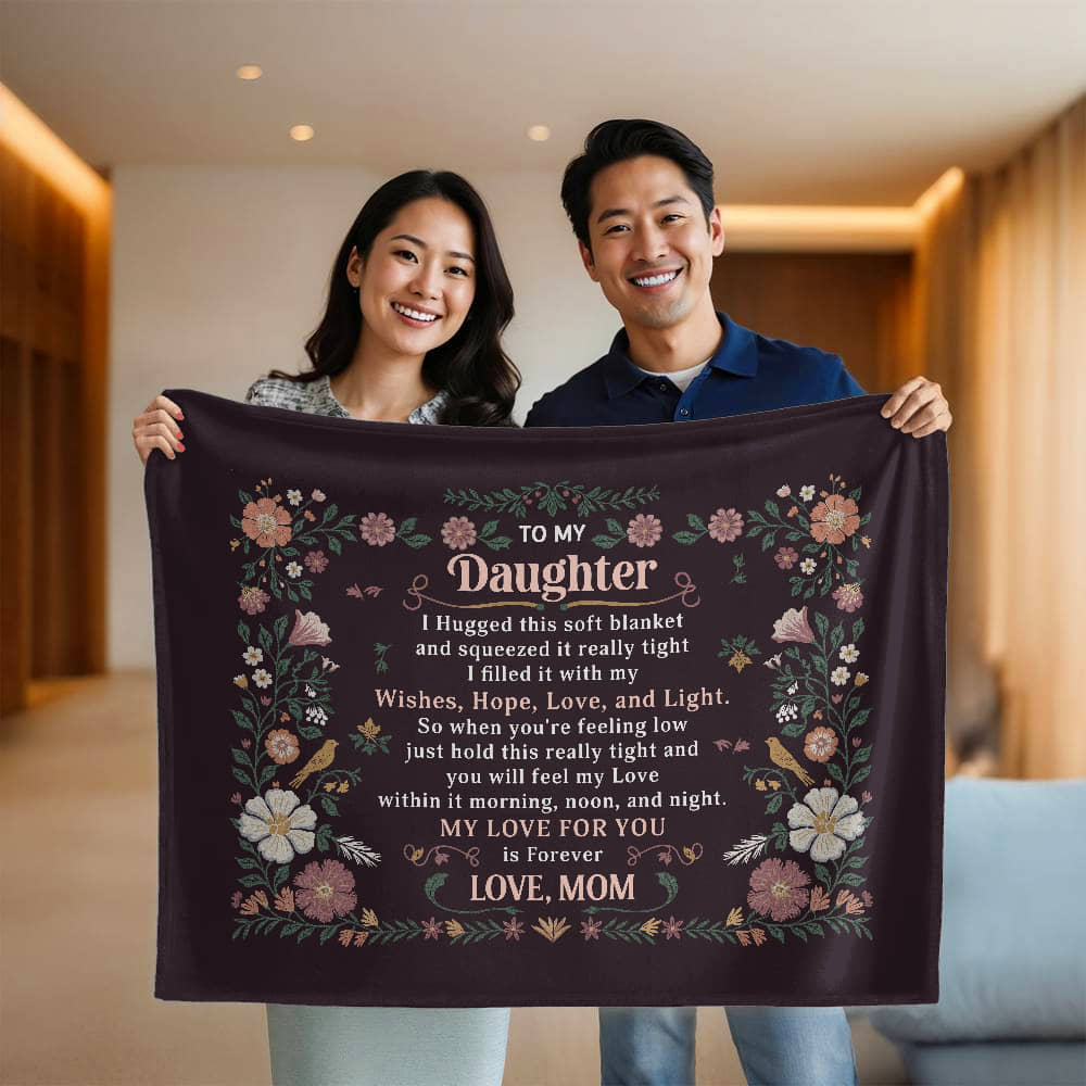 Daughter - I hugged - Mink Fleece Blanket