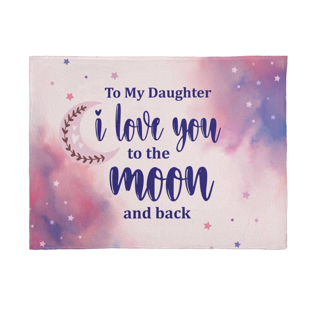 Daughter - I love you - Mink Fleece Blanket