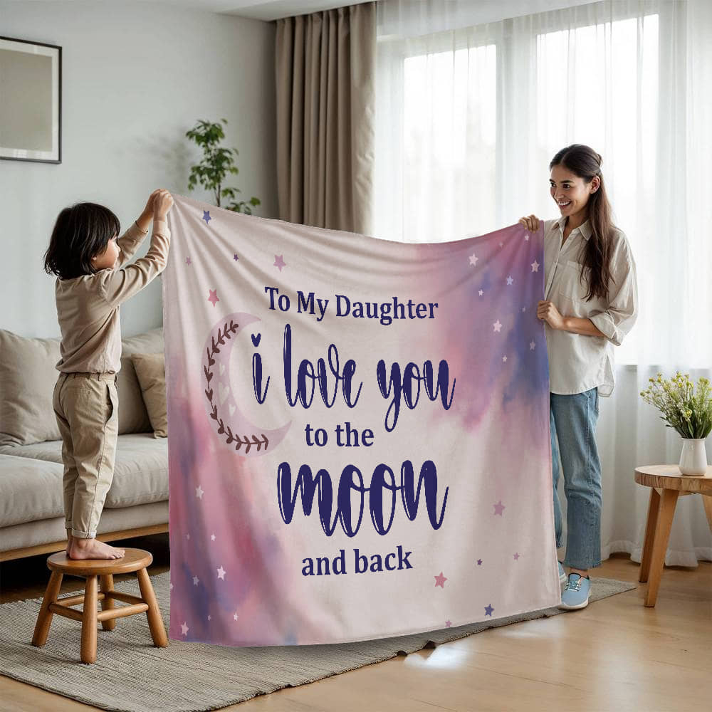 Daughter - I love you - Mink Fleece Blanket
