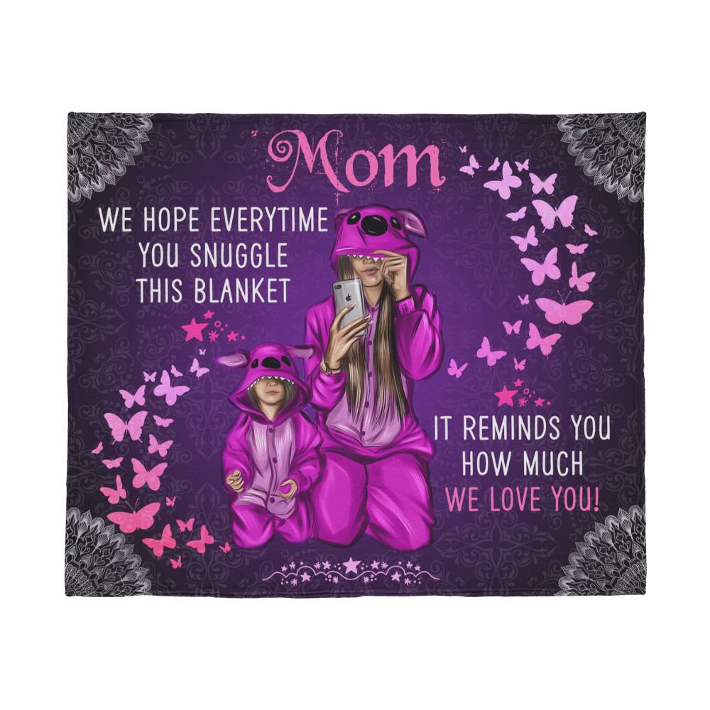 Mom - We hope everytime - Jersey Fleece Blanket