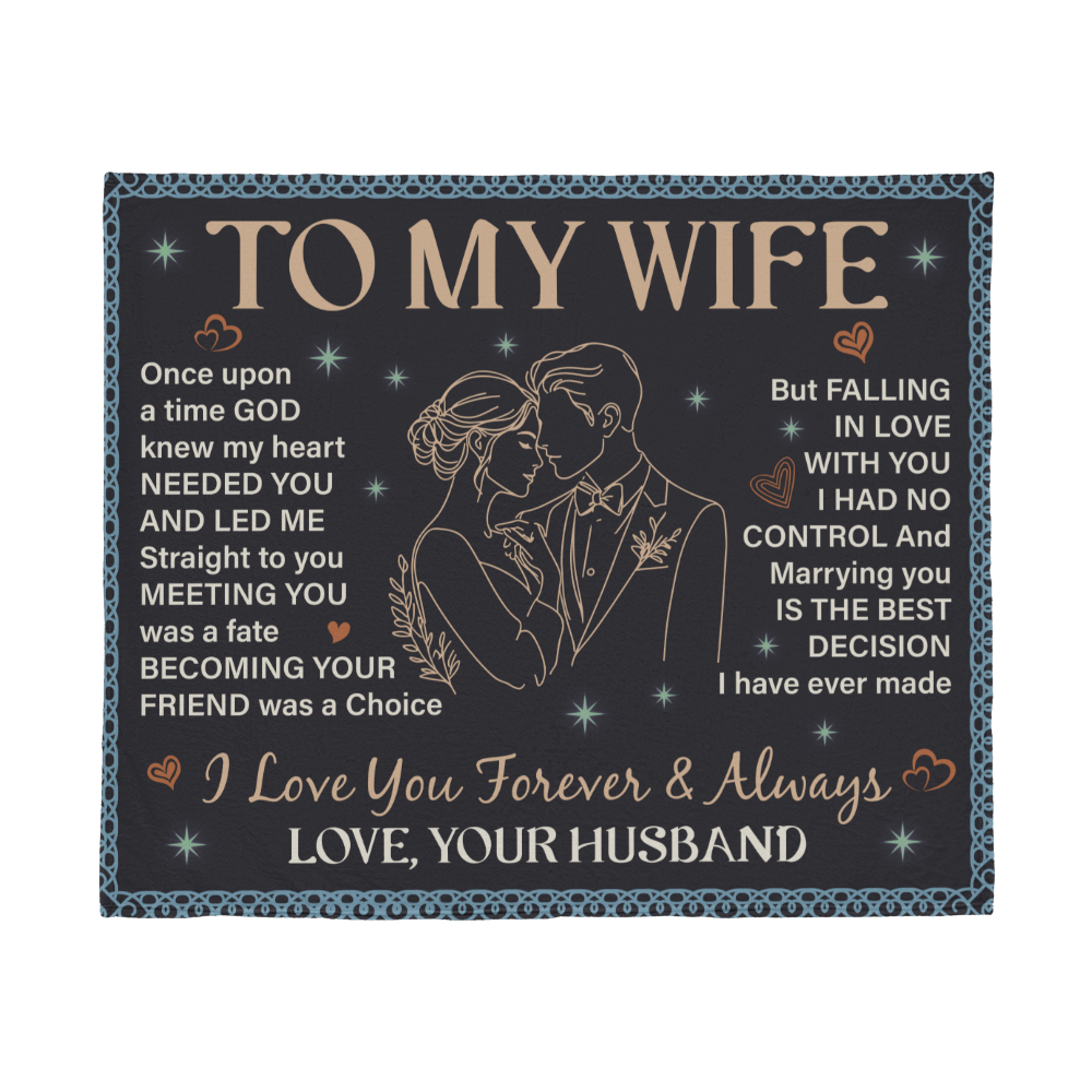 Wife - Once upon a time - Jersey Fleece Blanket