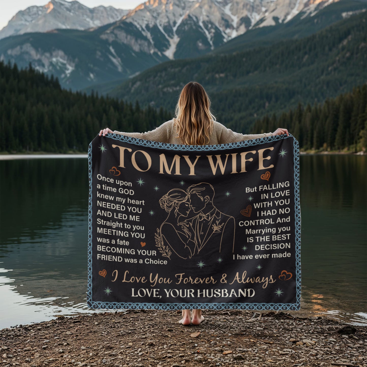 Wife - Once upon a time - Jersey Fleece Blanket