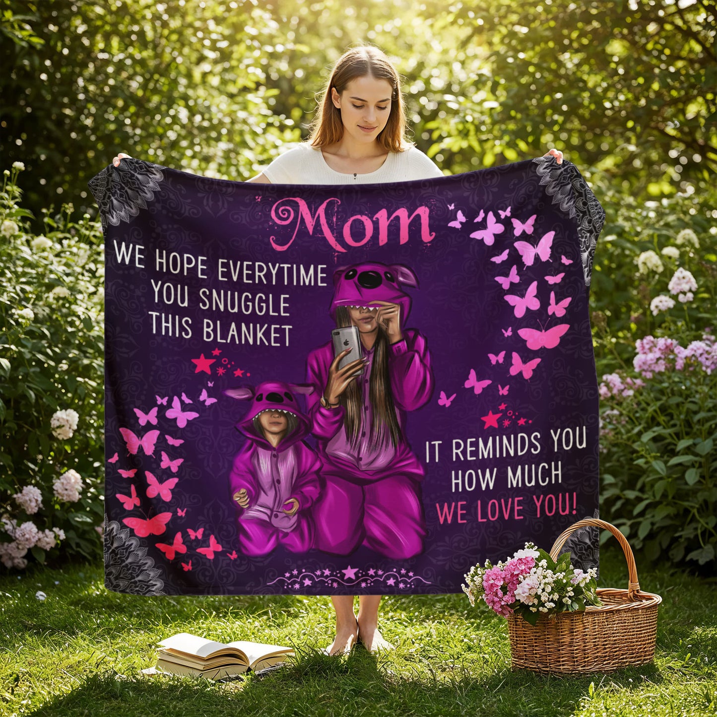 Mom - We hope everytime - Jersey Fleece Blanket