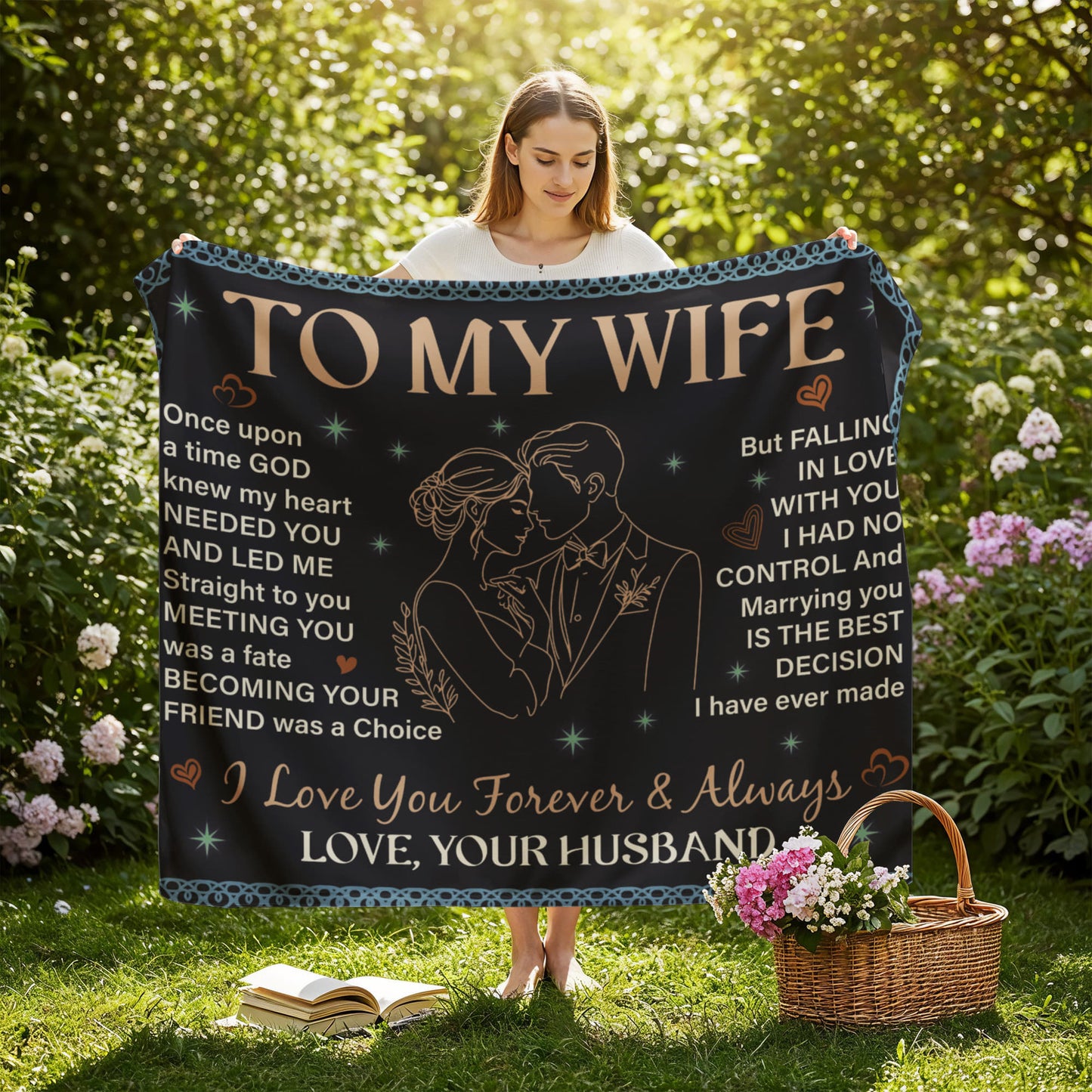 Wife - Once upon a time - Jersey Fleece Blanket