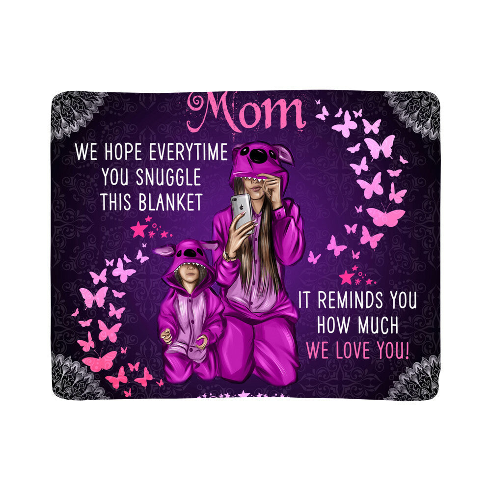 Mom - We hope everytime - Sherpa Fleece Blanket