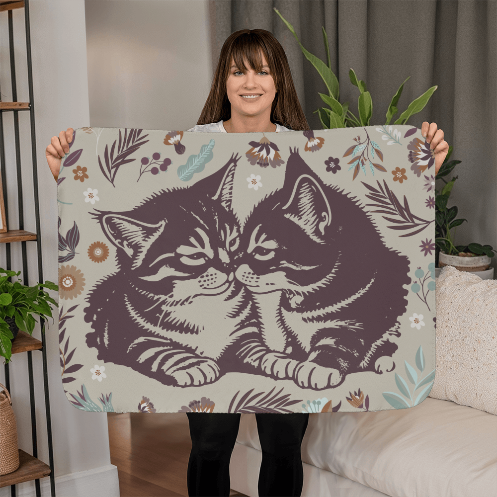All - Cats - Sherpa Fleece Blanket