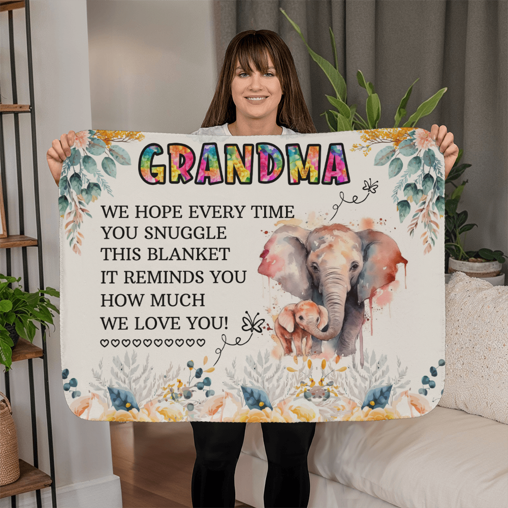Grandma - We hope - Sherpa Fleece Blanket