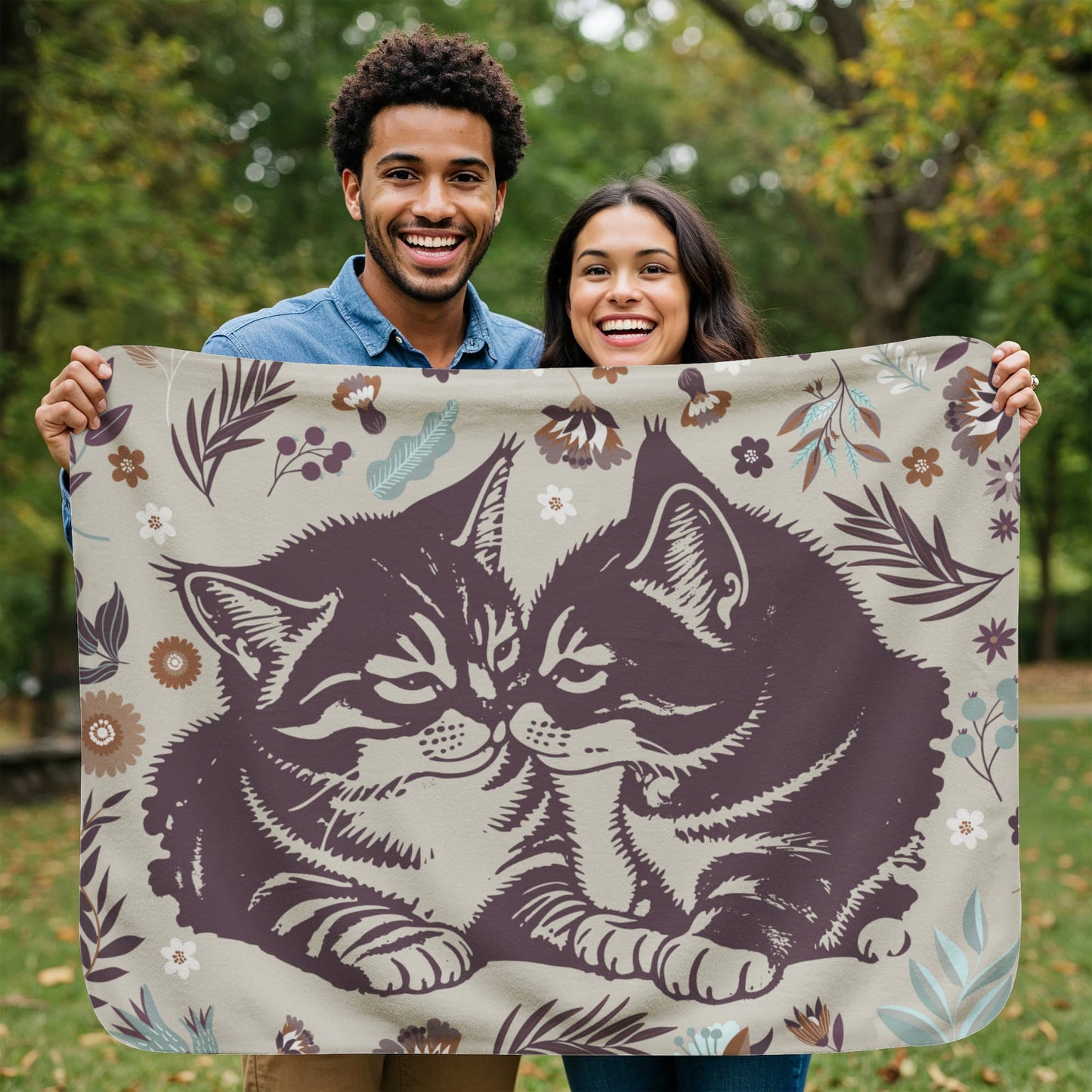 All - Cats - Sherpa Fleece Blanket