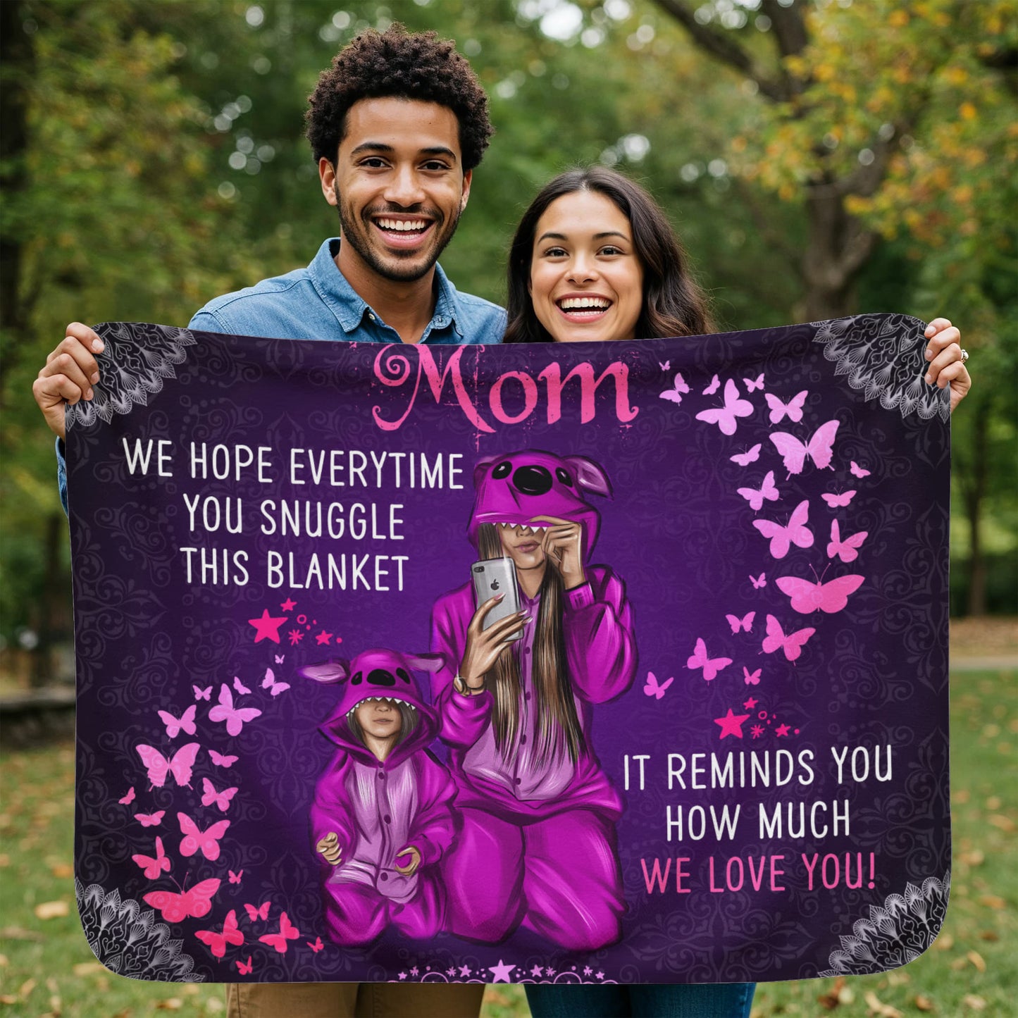 Mom - We hope everytime - Sherpa Fleece Blanket