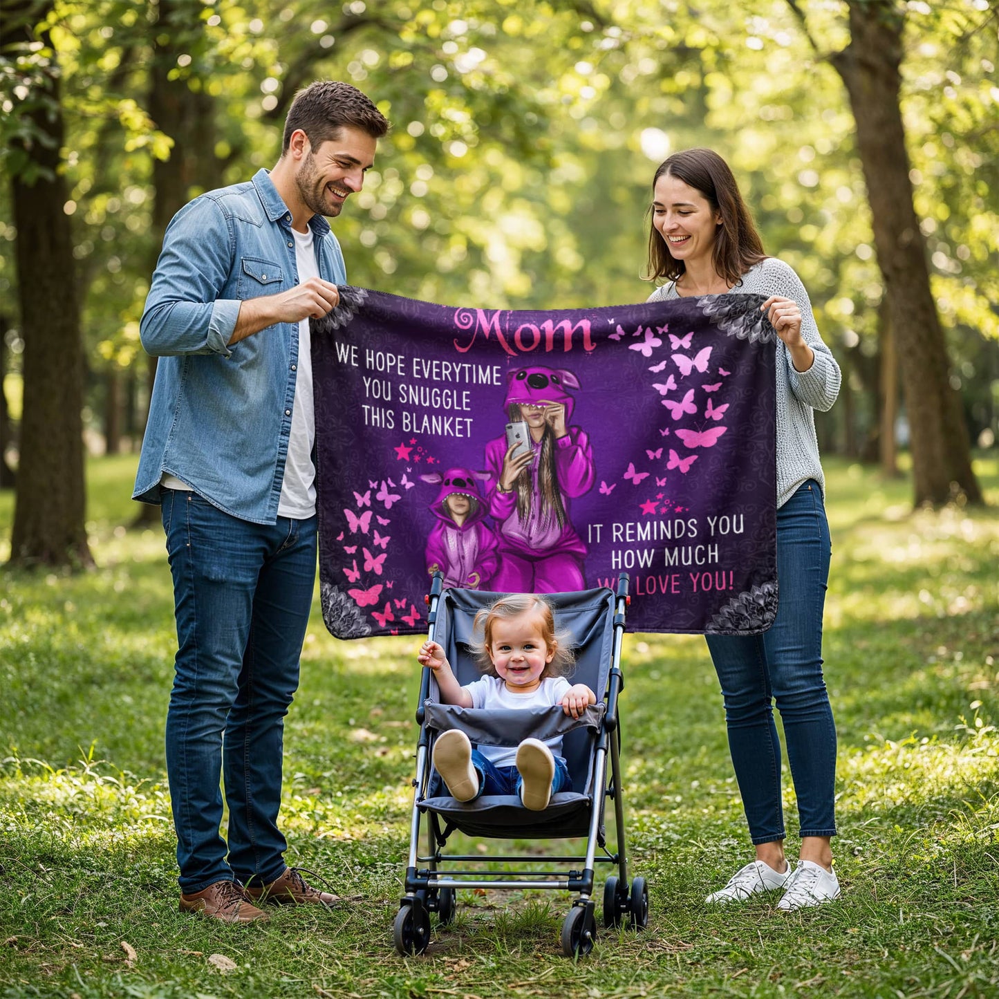 Mom - We hope everytime - Sherpa Fleece Blanket