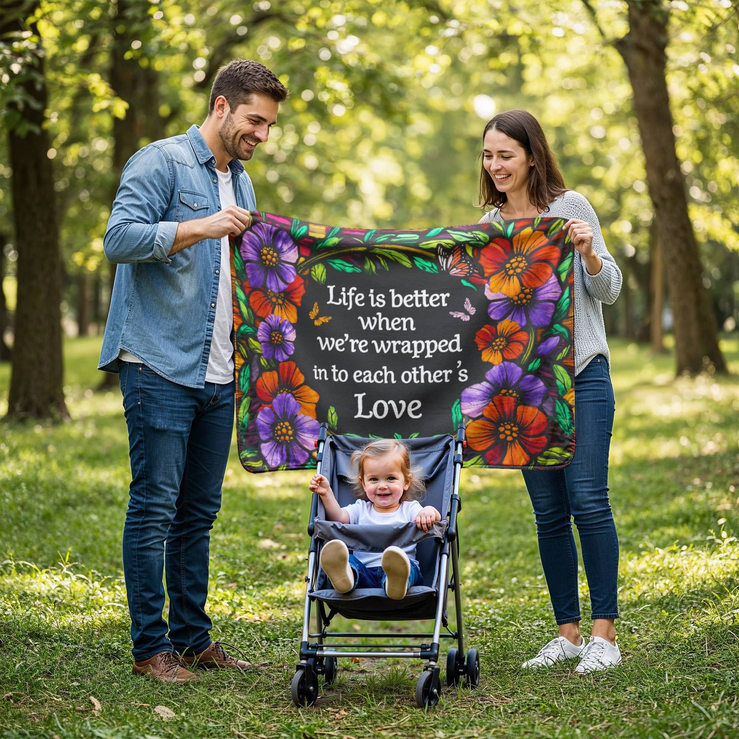 Life - Life is better - Sherpa Fleece Blanket