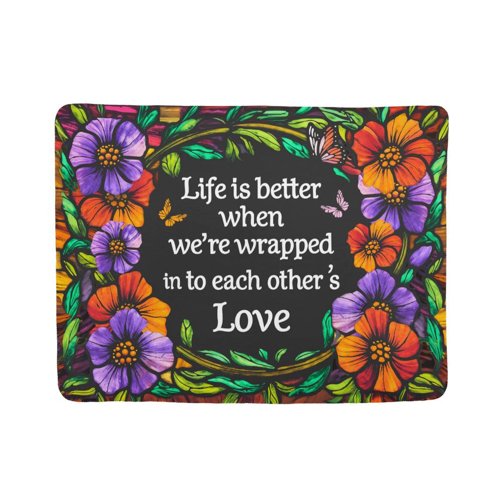Life - Life is better - Sherpa Fleece Blanket