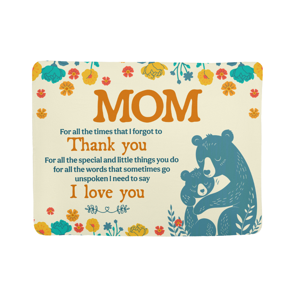 Mom - For all the times - Sherpa Fleece Blanket