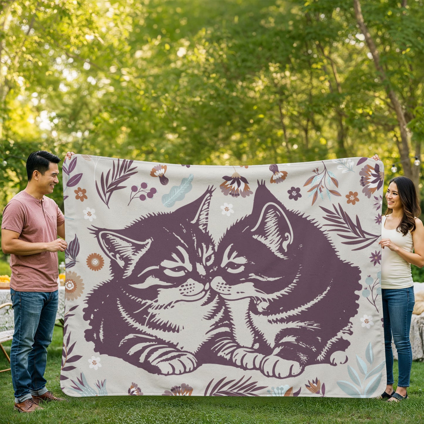 All - Cats - Sherpa Fleece Blanket