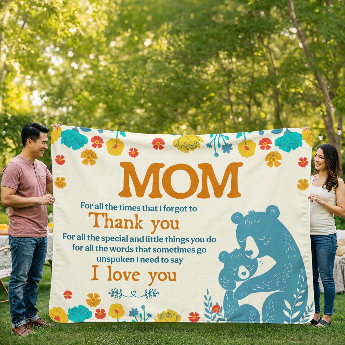 Mom - For all the times - Sherpa Fleece Blanket