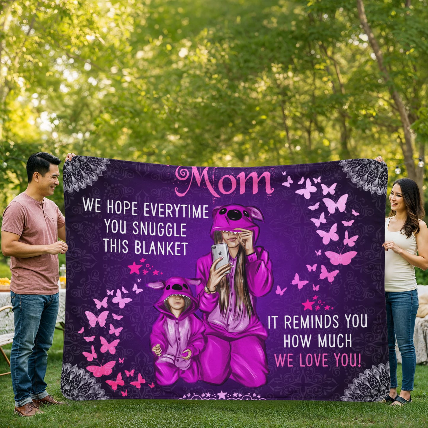 Mom - We hope everytime - Sherpa Fleece Blanket