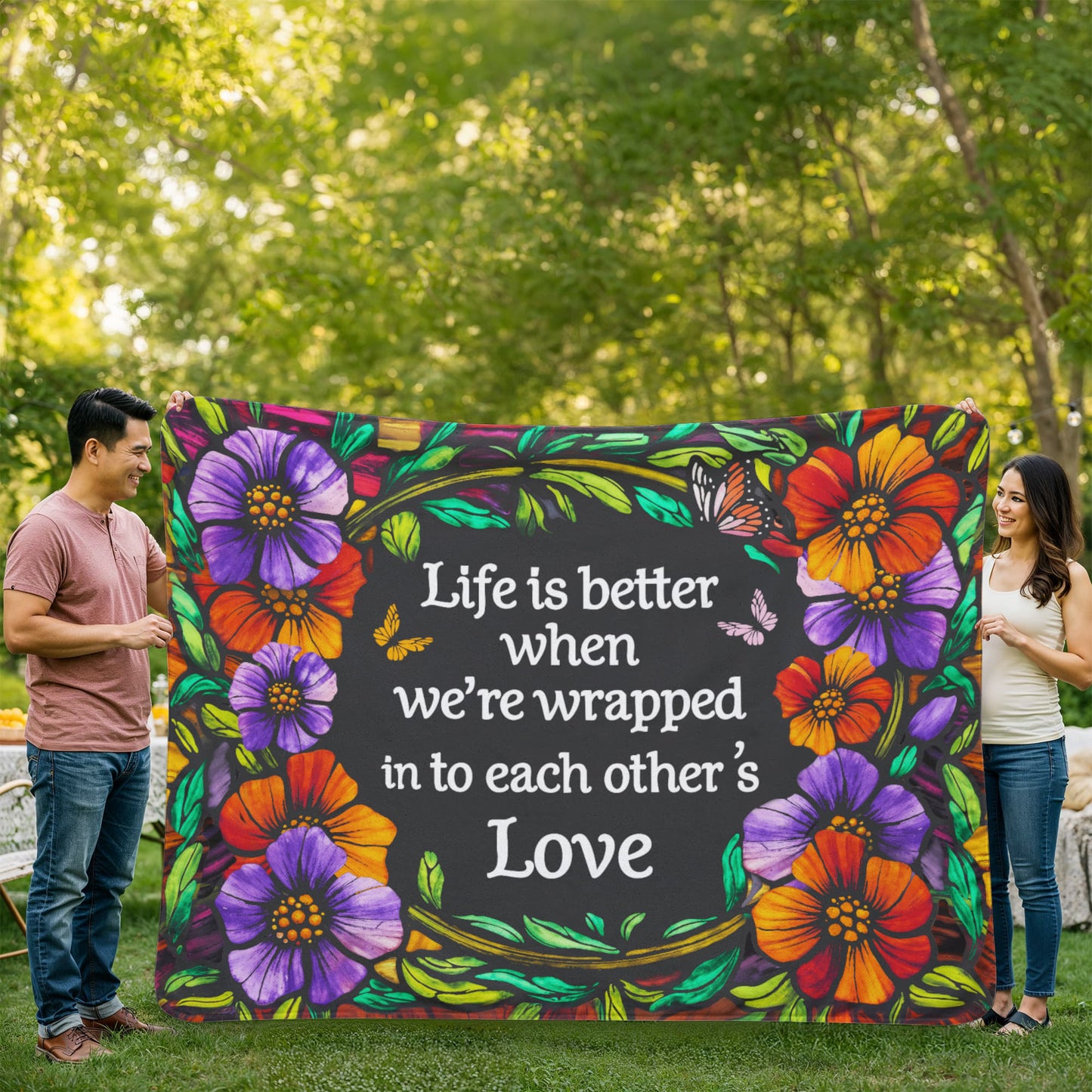 Life - Life is better - Sherpa Fleece Blanket