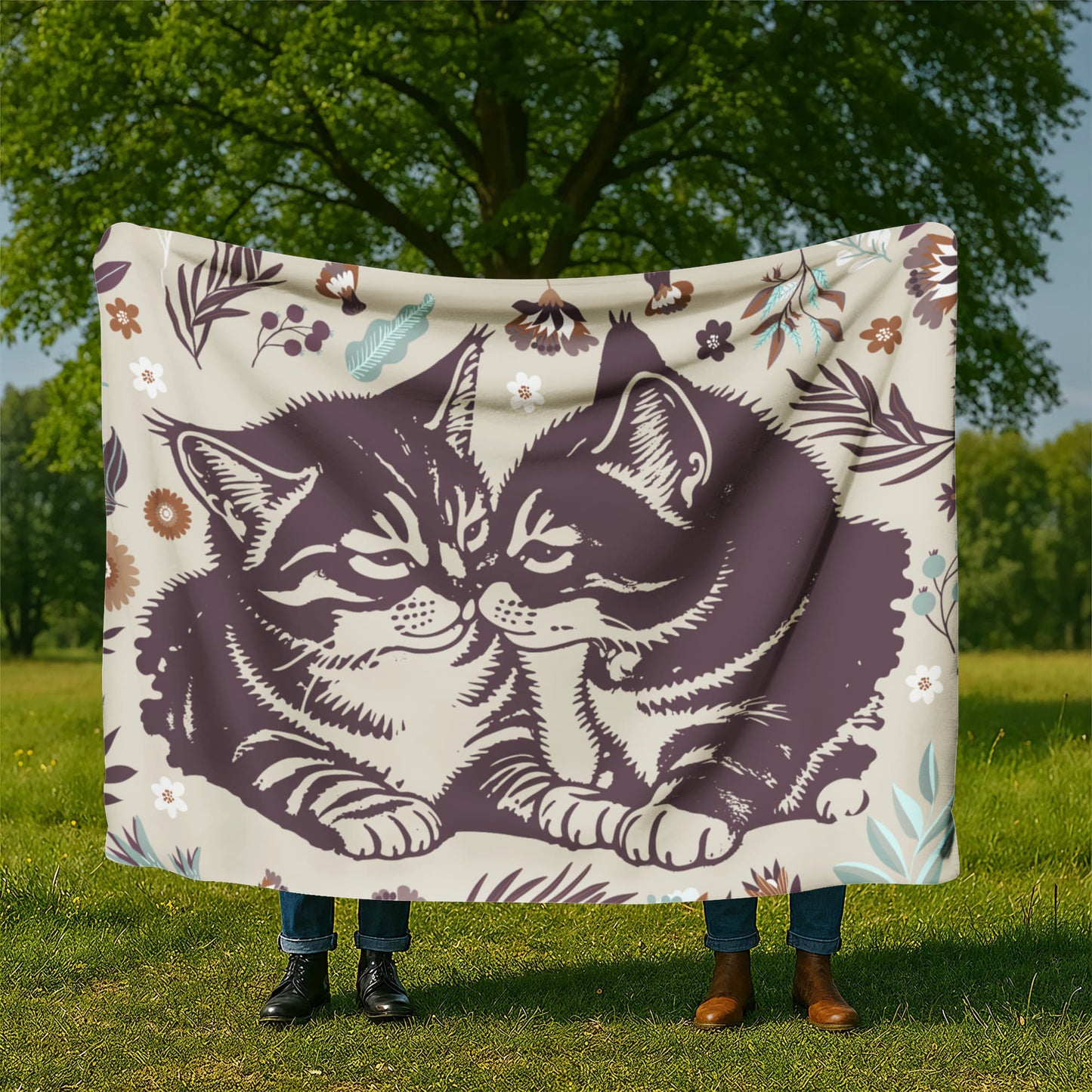 All - Cats - Sherpa Fleece Blanket
