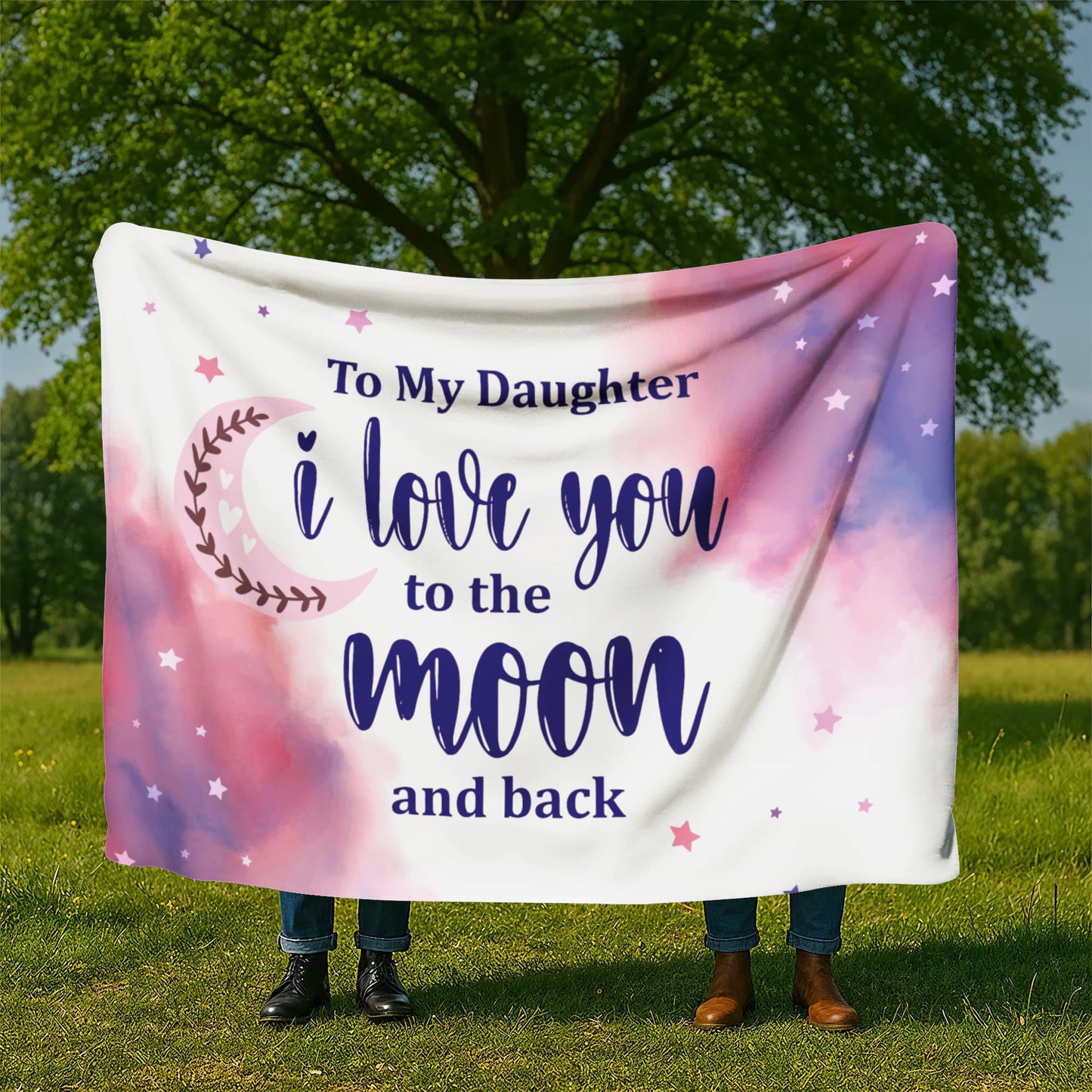 Daughter - I love you - Sherpa Fleece Blanket
